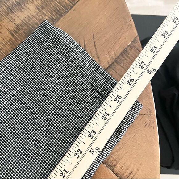 J. Jill Pull-On Pants Black White Slim Leg Ankle Stretch Ponte Knit Women's Sz S - Picture 7 of 7